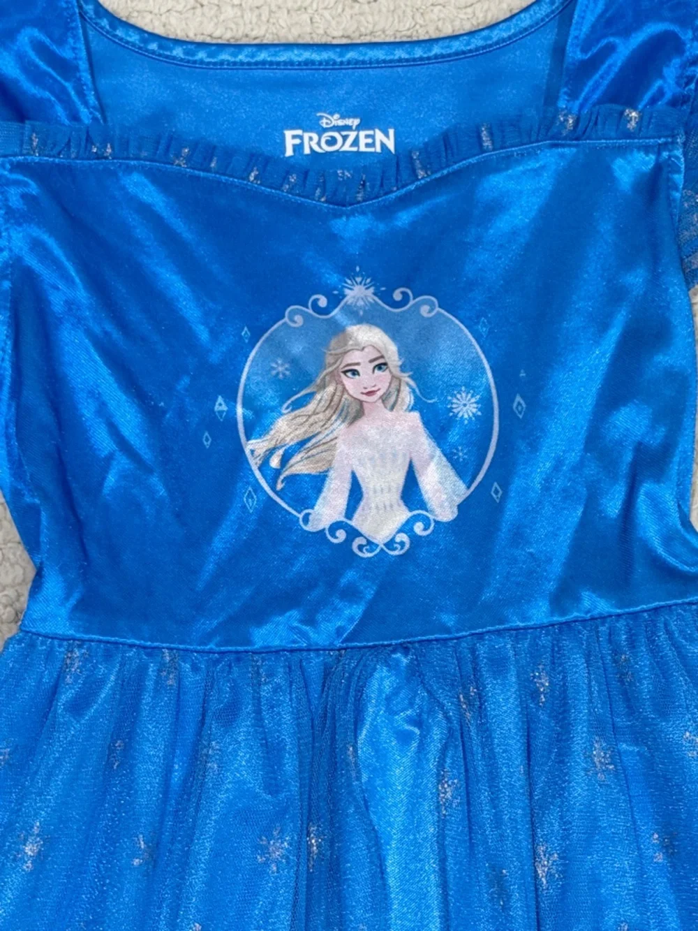 Kids Frozen Pajama Dress Size 6/6X